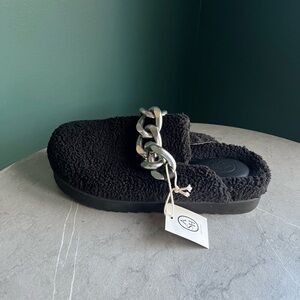 Ash Ghost Fur Mules Clogs